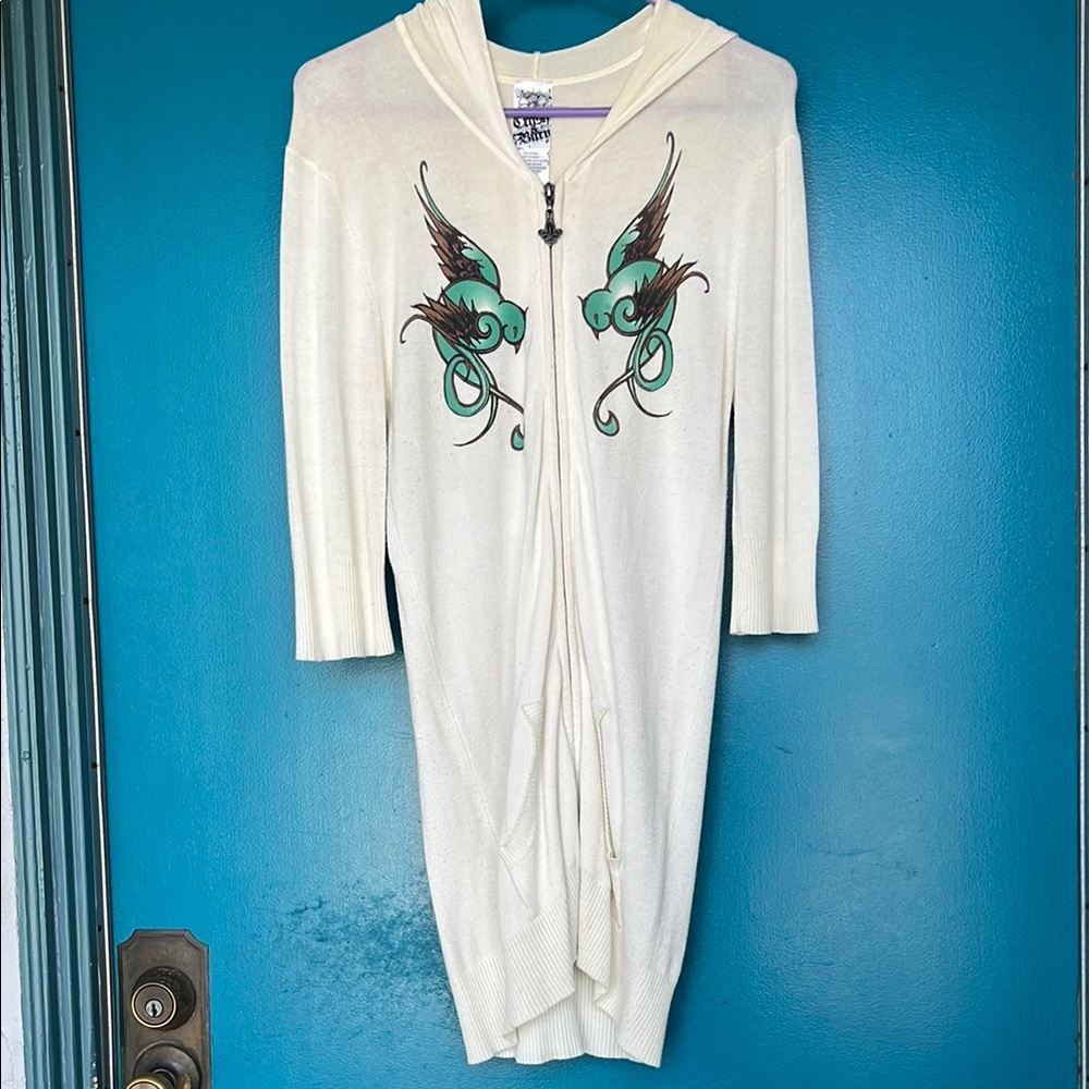 Rare and unique Crash & Burn sweater/top
